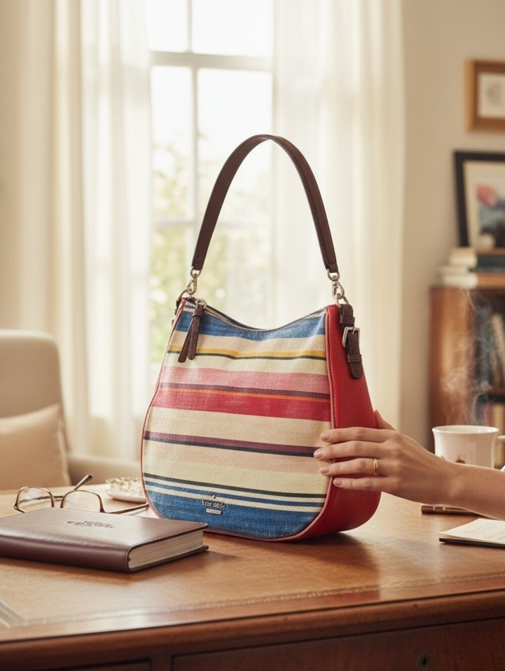 Kate Spade New York Cobble Hill Fabric Mylie hobo handbag